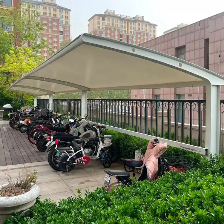 桦甸市膜结构电动车棚